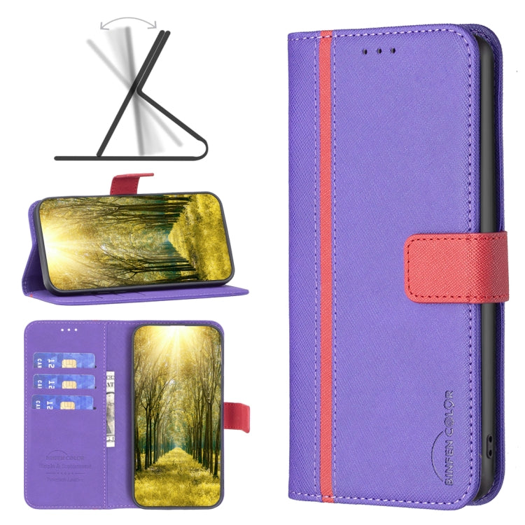 For Samsung Galaxy A03 166mm BF13 Color Matching Cross Texture Leather Phone Case