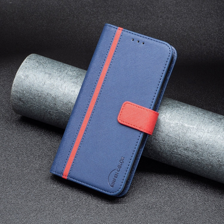 For Samsung Galaxy A13 4G BF13 Color Matching Cross Texture Leather Phone Case
