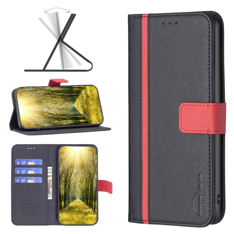 For Samsung Galaxy A13 4G BF13 Color Matching Cross Texture Leather Phone Case