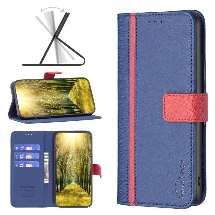 For Samsung Galaxy M23 5G BF13 Color Matching Cross Texture Leather Phone Case