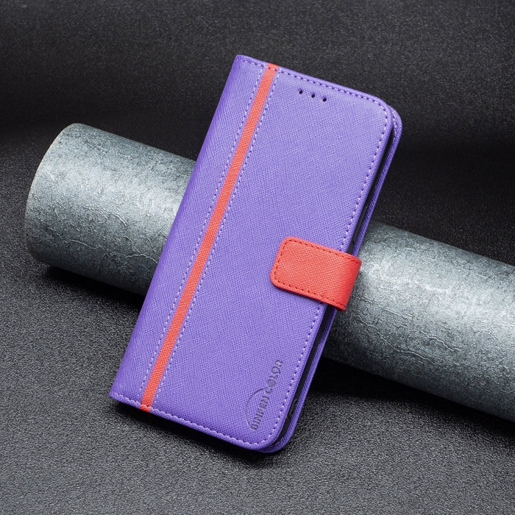 For Samsung Galaxy S20+ BF13 Color Matching Cross Texture Leather Phone Case