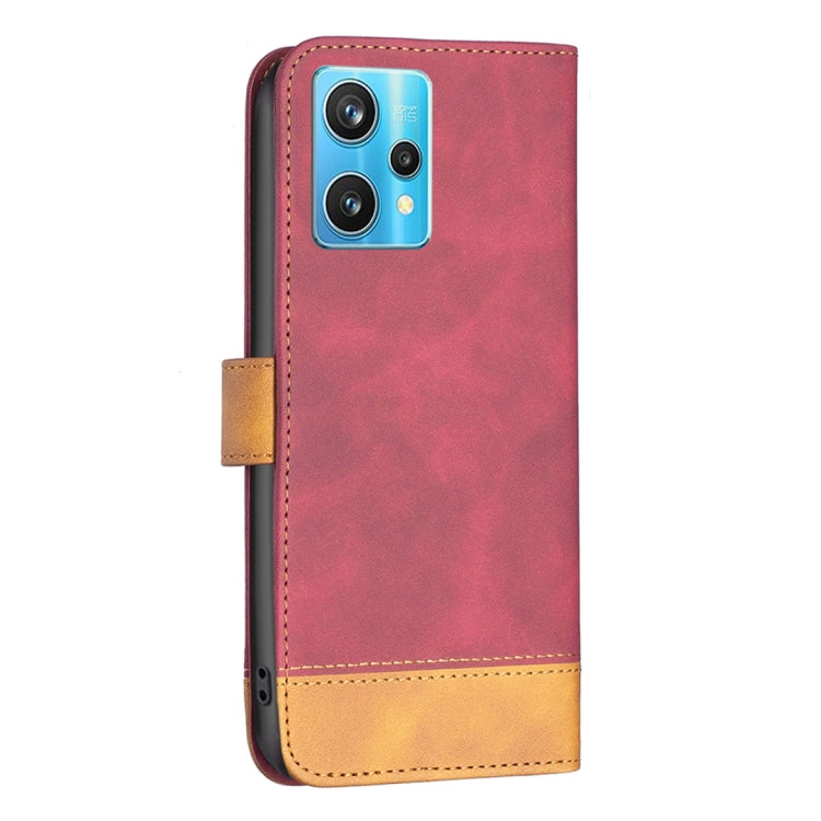 For OPPO Realme 9 Pro+ BF11 Color Matching Skin Feel Leather Phone Case