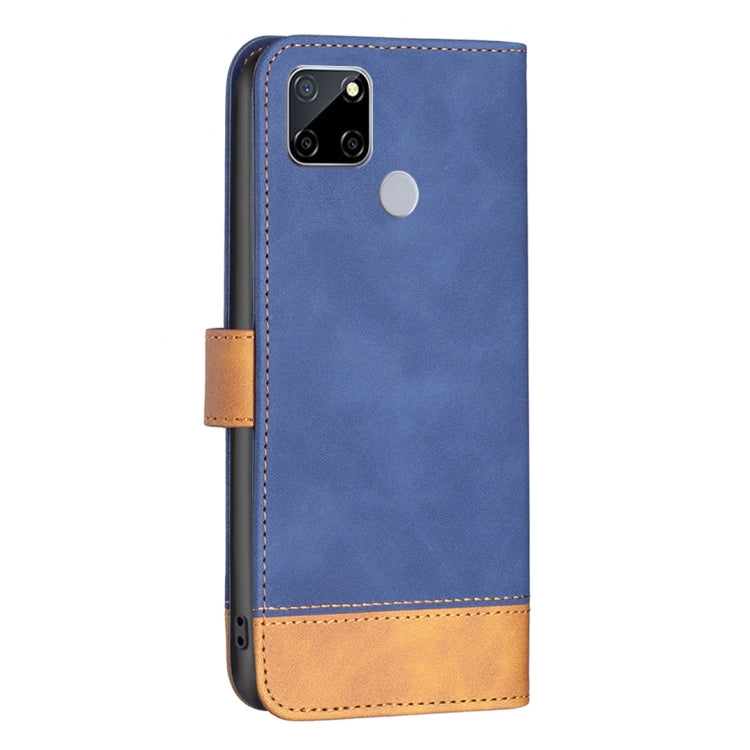 For OPPO Realme C12 BF11 Color Matching Skin Feel Leather Phone Case