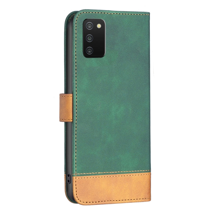 For Samsung Galaxy A03s / A02s BF11 Color Matching Skin Feel Leather Phone Case