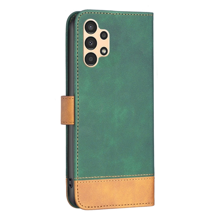 For Samsung Galaxy A13 4G BF11 Color Matching Skin Feel Leather Phone Case
