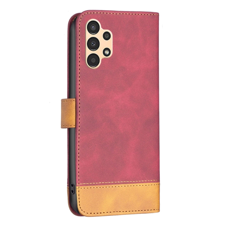 For Samsung Galaxy A13 4G BF11 Color Matching Skin Feel Leather Phone Case