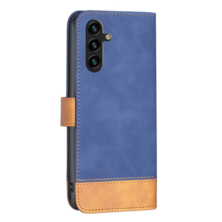 For Samsung Galaxy A13 5G BF11 Color Matching Skin Feel Leather Phone Case