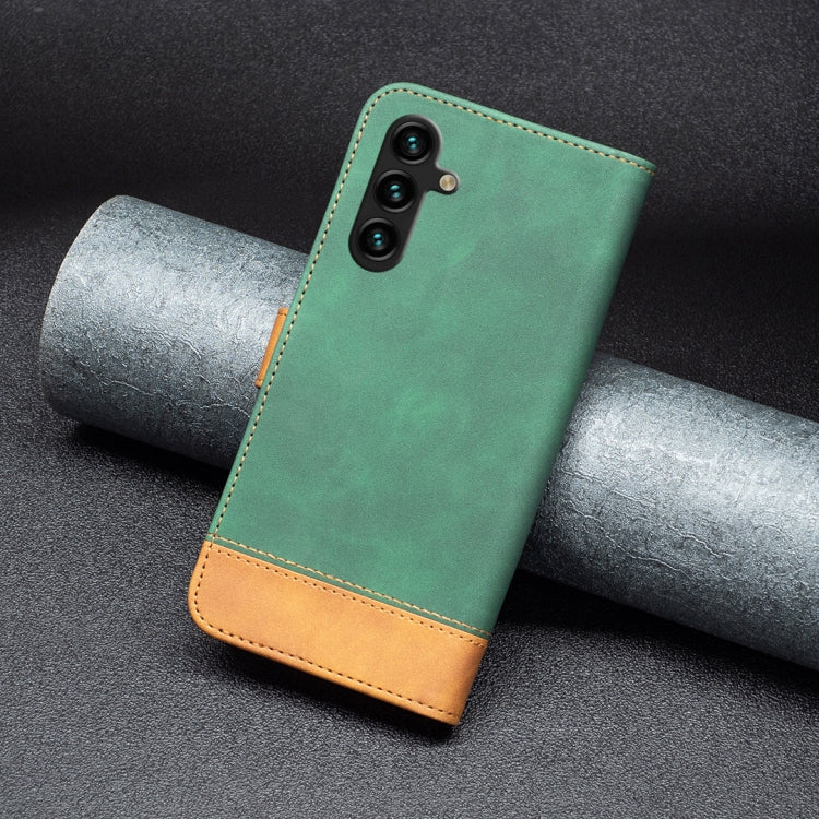 For Samsung Galaxy A13 5G BF11 Color Matching Skin Feel Leather Phone Case