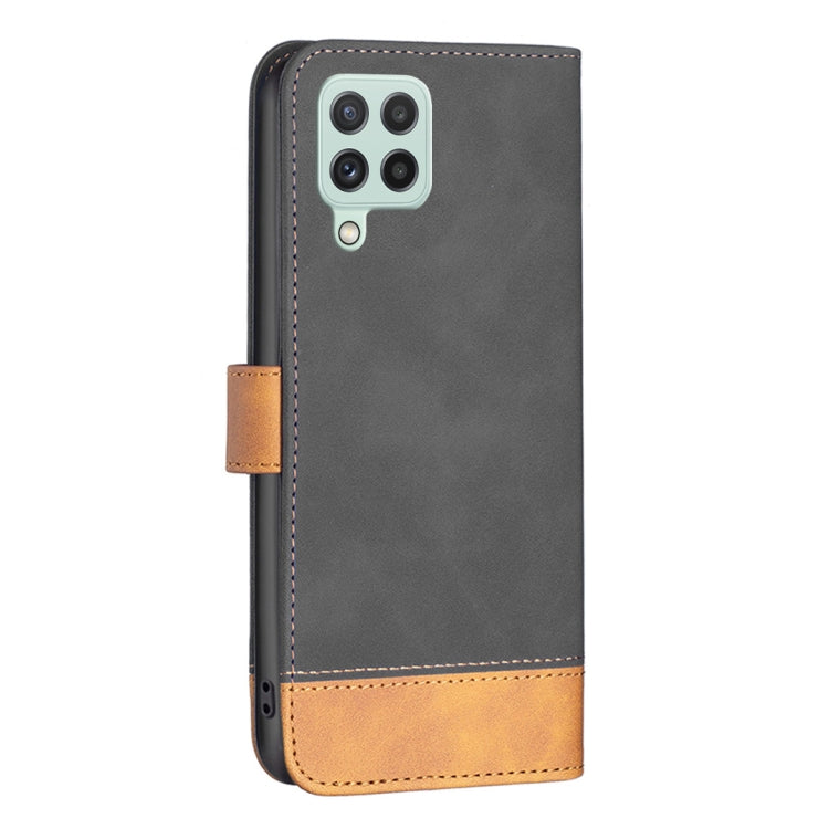 For Samsung Galaxy A22 4G BF11 Color Matching Skin Feel Leather Phone Case