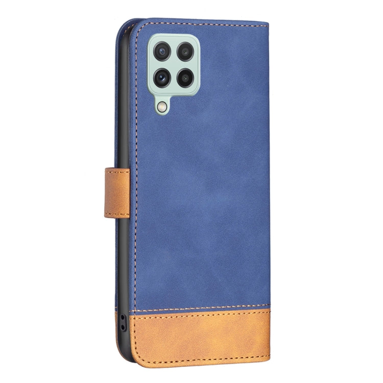 For Samsung Galaxy A22 4G BF11 Color Matching Skin Feel Leather Phone Case