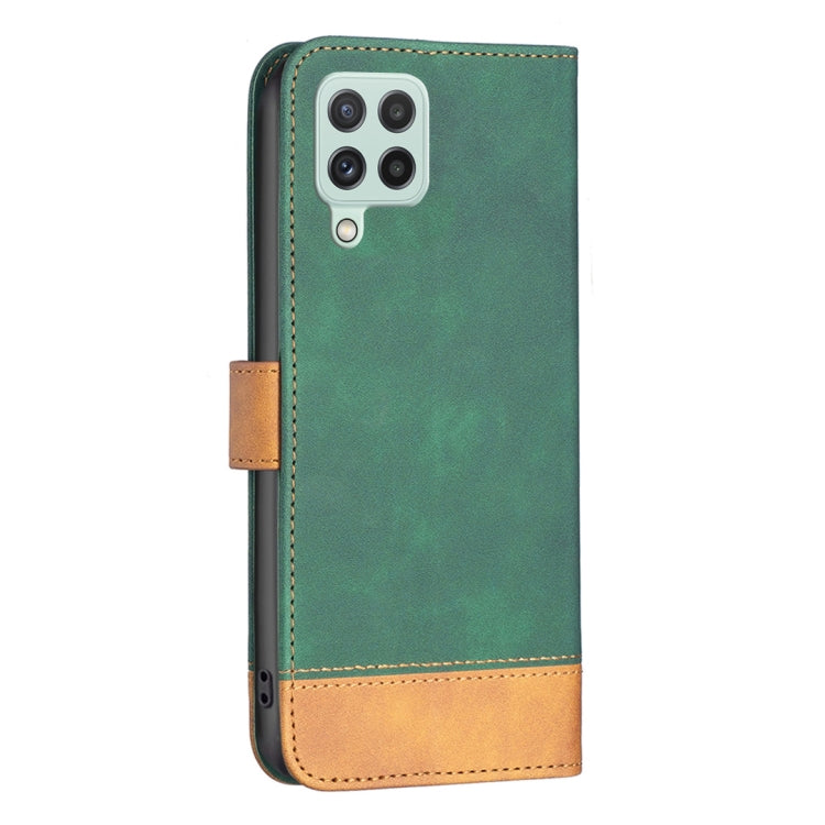 For Samsung Galaxy A22 4G BF11 Color Matching Skin Feel Leather Phone Case