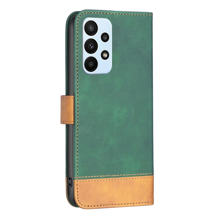 For Samsung Galaxy A23 5G BF11 Color Matching Skin Feel Leather Phone Case