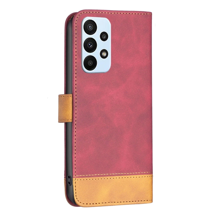 For Samsung Galaxy A23 5G BF11 Color Matching Skin Feel Leather Phone Case