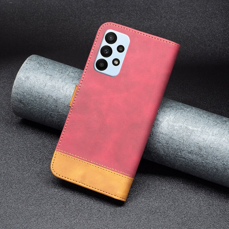 For Samsung Galaxy A23 5G BF11 Color Matching Skin Feel Leather Phone Case
