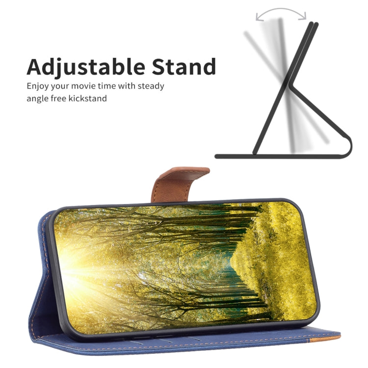 For Samsung Galaxy A33 BF11 Color Matching Skin Feel Leather Phone Case