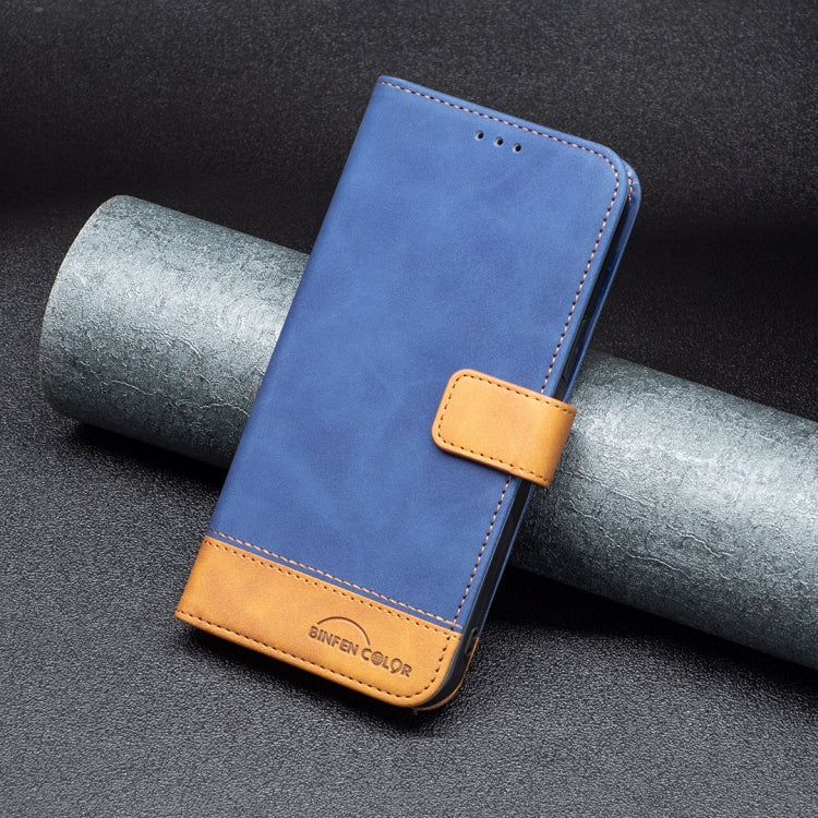 For Samsung Galaxy A42 BF11 Color Matching Skin Feel Leather Phone Case