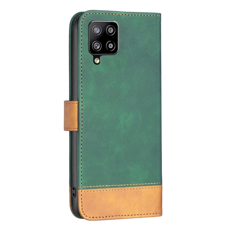 For Samsung Galaxy A42 BF11 Color Matching Skin Feel Leather Phone Case