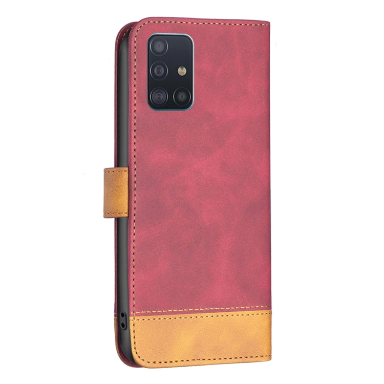 For Samsung Galaxy A51 4G BF11 Color Matching Skin Feel Leather Phone Case