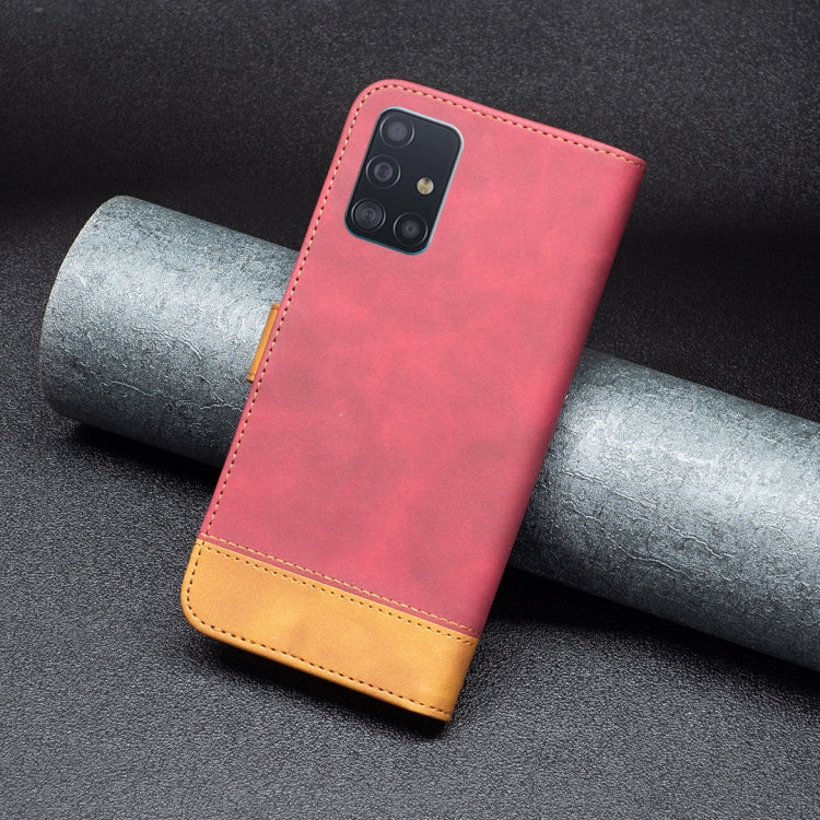 For Samsung Galaxy A51 4G BF11 Color Matching Skin Feel Leather Phone Case
