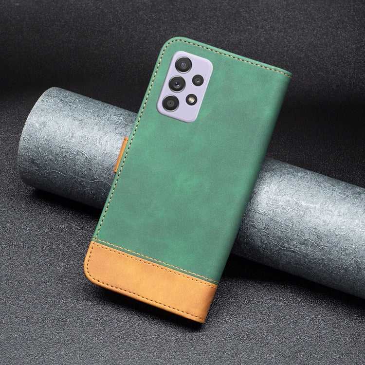 For Samsung Galaxy A52 5G / 4G BF11 Color Matching Skin Feel Leather Phone Case
