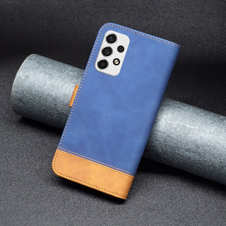 For Samsung Galaxy A53 BF11 Color Matching Skin Feel Leather Phone Case