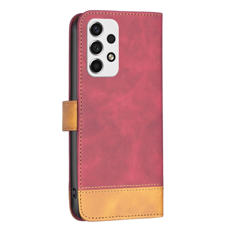 For Samsung Galaxy A53 BF11 Color Matching Skin Feel Leather Phone Case