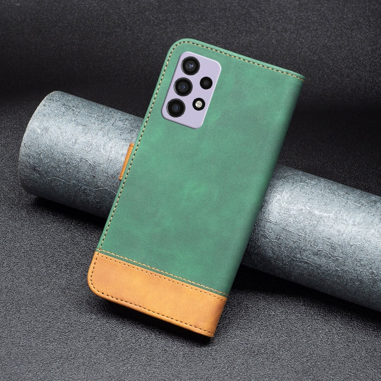 For Samsung Galaxy A72 5G / 4G BF11 Color Matching Skin Feel Leather Phone Case