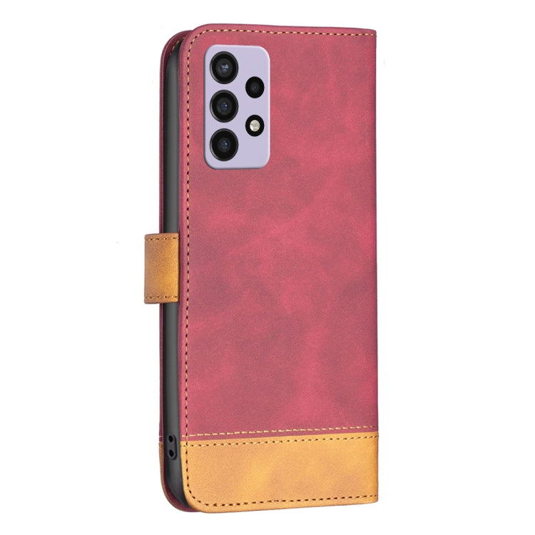 For Samsung Galaxy A72 5G / 4G BF11 Color Matching Skin Feel Leather Phone Case