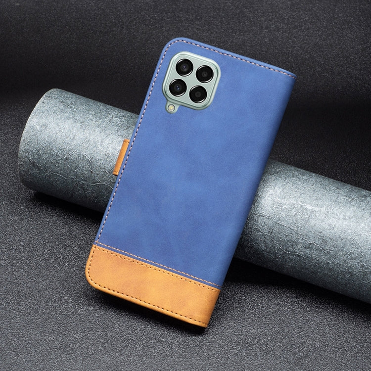 For Samsung Galaxy M33 5G BF11 Color Matching Skin Feel Leather Phone Case