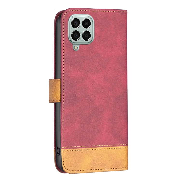 For Samsung Galaxy M33 5G BF11 Color Matching Skin Feel Leather Phone Case