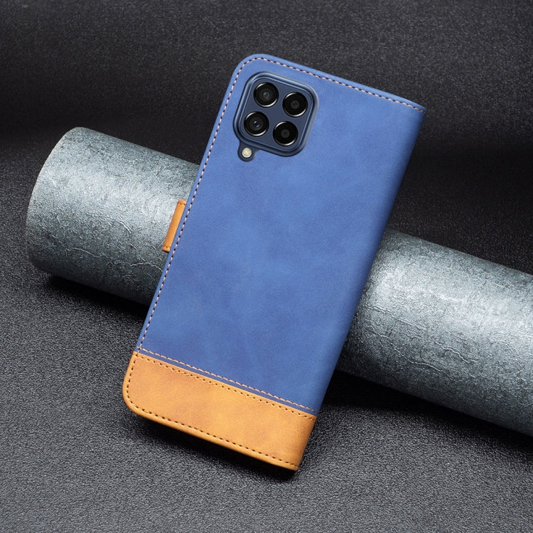 For Samsung Galaxy M53 5G BF11 Color Matching Skin Feel Leather Phone Case