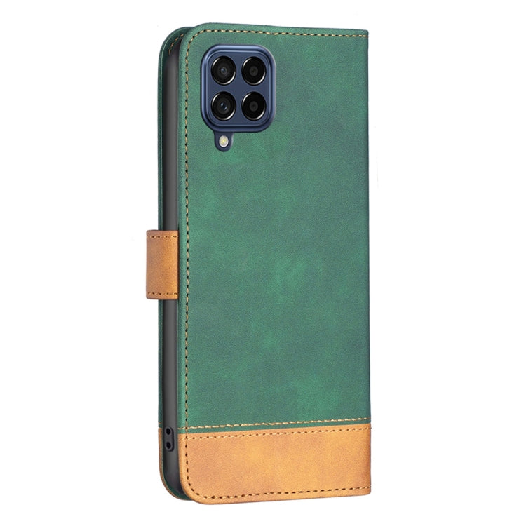 For Samsung Galaxy M53 5G BF11 Color Matching Skin Feel Leather Phone Case