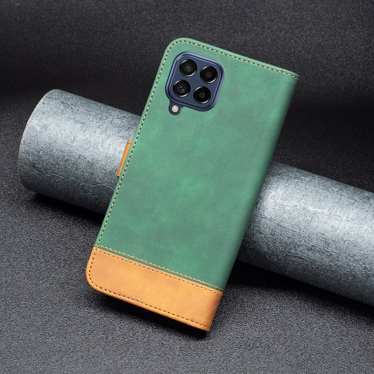For Samsung Galaxy M53 5G BF11 Color Matching Skin Feel Leather Phone Case