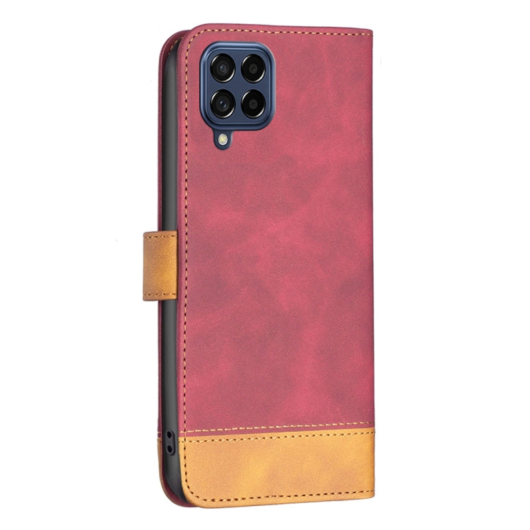 For Samsung Galaxy M53 5G BF11 Color Matching Skin Feel Leather Phone Case