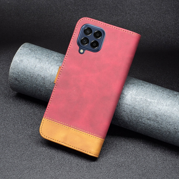 For Samsung Galaxy M53 5G BF11 Color Matching Skin Feel Leather Phone Case
