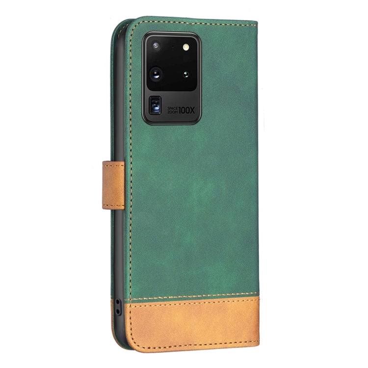 For Samsung Galaxy S20 Ultra BF11 Color Matching Skin Feel Leather Phone Case