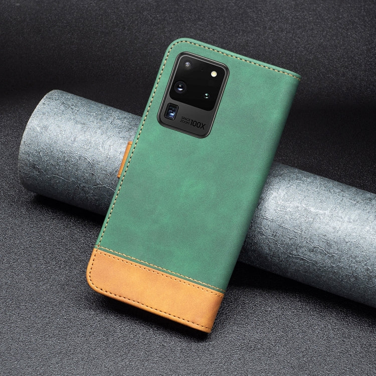 For Samsung Galaxy S20 Ultra BF11 Color Matching Skin Feel Leather Phone Case