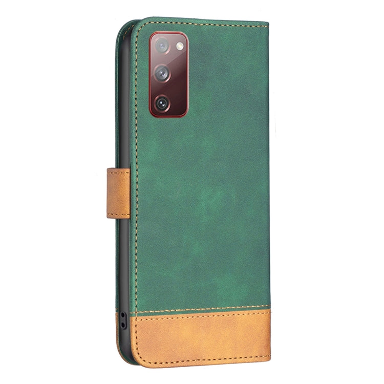 For Samsung Galaxy S20 FE BF11 Color Matching Skin Feel Leather Phone Case
