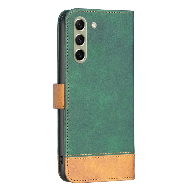 For Samsung Galaxy S21 FE 5G BF11 Color Matching Skin Feel Leather Phone Case