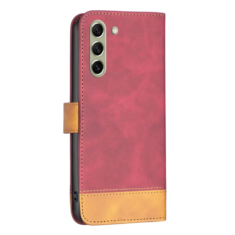 For Samsung Galaxy S21 FE 5G BF11 Color Matching Skin Feel Leather Phone Case