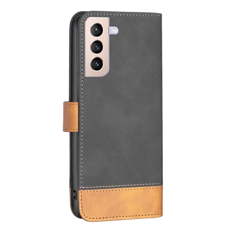 For Samsung Galaxy S21+ 5G BF11 Color Matching Skin Feel Leather Phone Case