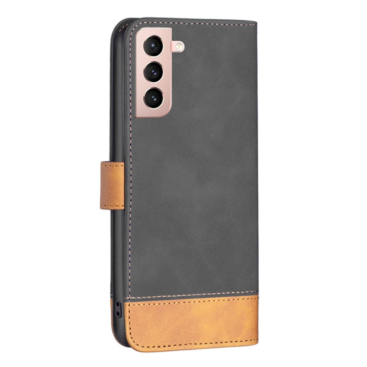 For Samsung Galaxy S21 5G BF11 Color Matching Skin Feel Leather Phone Case