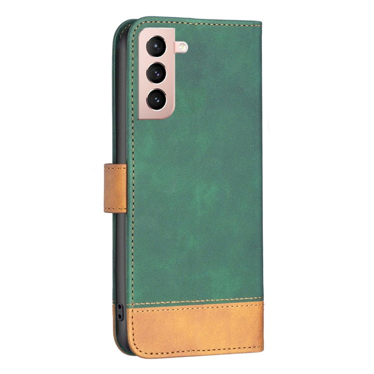 For Samsung Galaxy S21 5G BF11 Color Matching Skin Feel Leather Phone Case