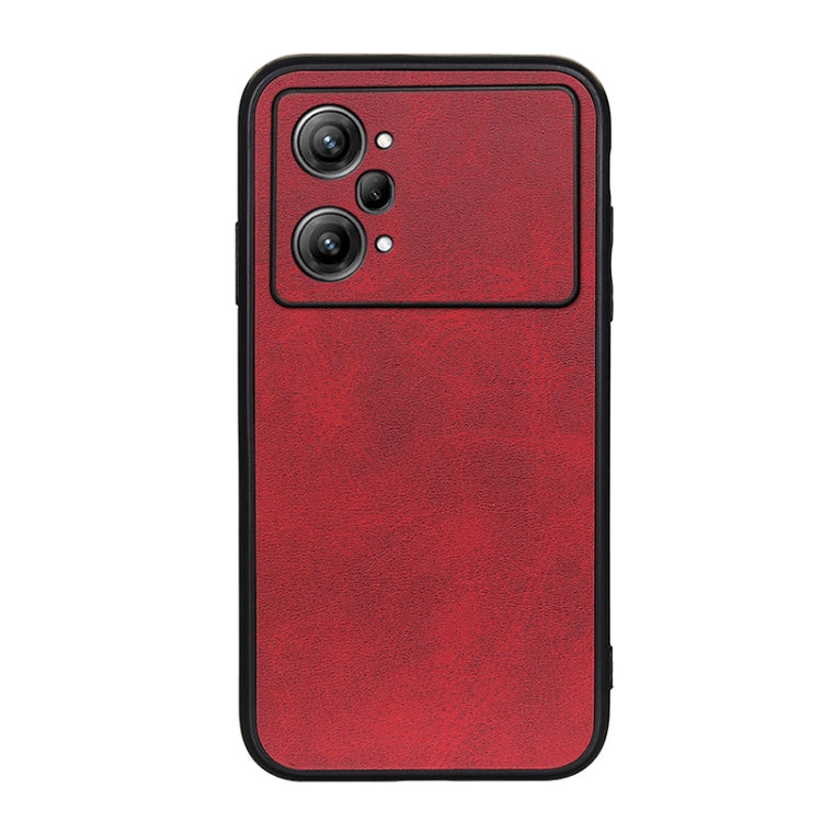 For OPPO K10 Pro 5G Accurate Hole Two-color Calf Texture PU Phone Case