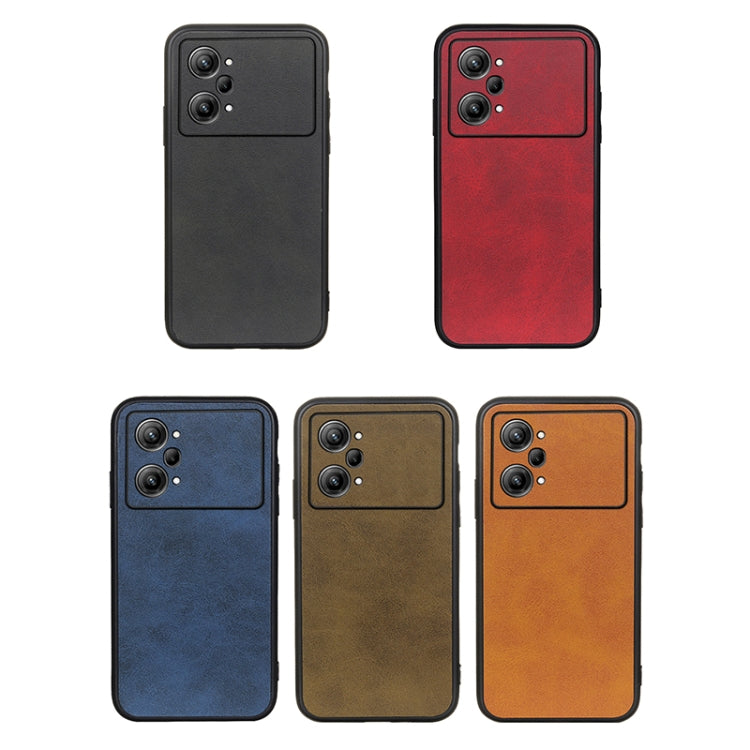 For OPPO K10 Pro 5G Accurate Hole Two-color Calf Texture PU Phone Case