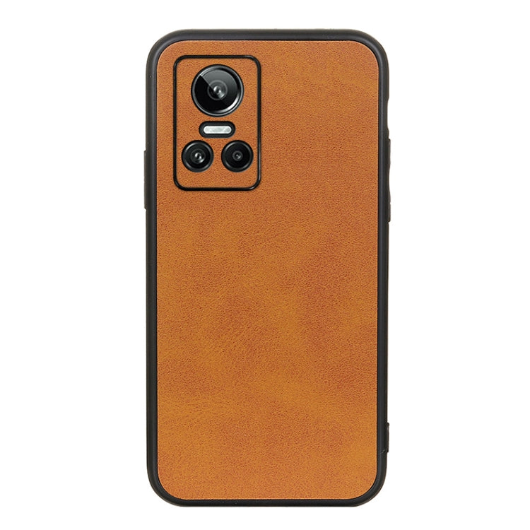 For OPPO Realme GT Neo 3 Accurate Hole Two-color Calf Texture PU Phone Case