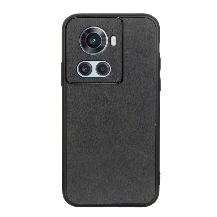 For OnePlus Ace Accurate Hole Two-color Calf Texture PU Phone Case