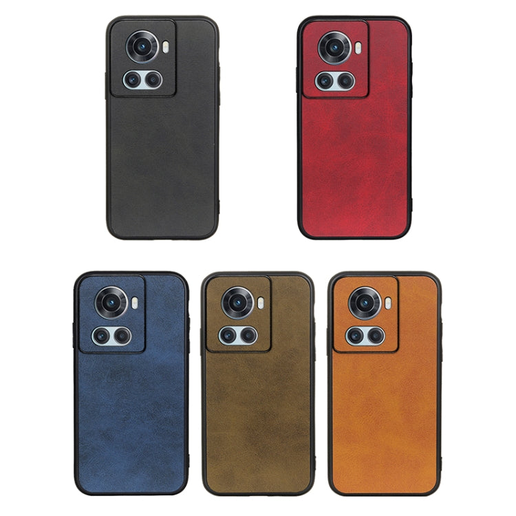 For OnePlus Ace Accurate Hole Two-color Calf Texture PU Phone Case