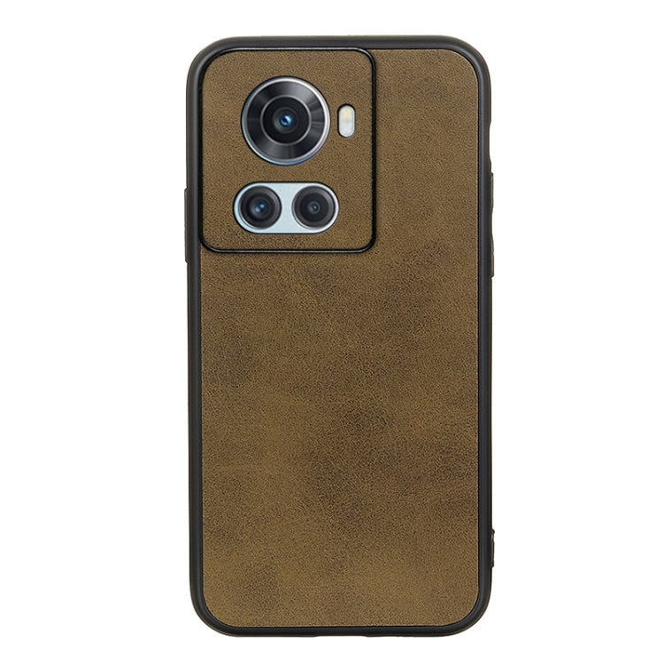 For OnePlus Ace Accurate Hole Two-color Calf Texture PU Phone Case