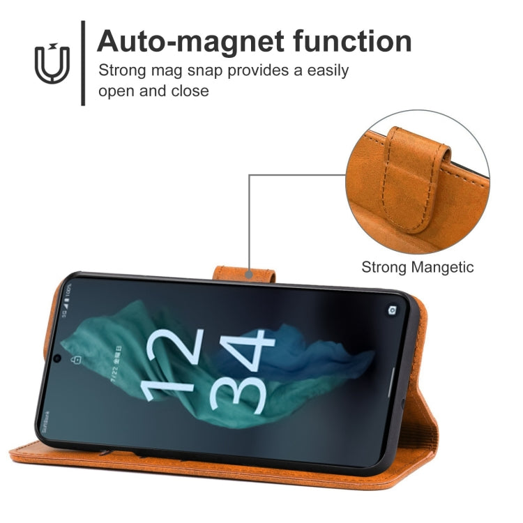 For Sharp Aquos R7 Leather Phone Case